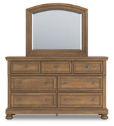 Feddinger Queen Sleigh Bed, Dresser, Mirror, Chest and Nightstand